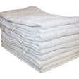 Terry mop cloths in a stack.