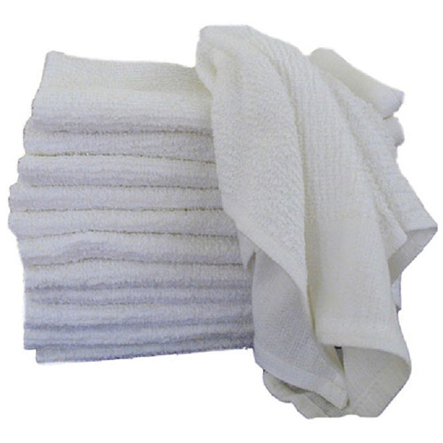 Stack of Terry mop cloths.
