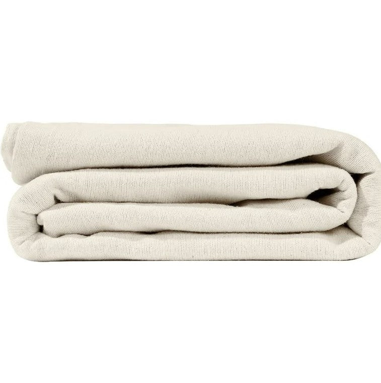 textured off white blanket for hospitality and hotel wholesale supplier. product shot.