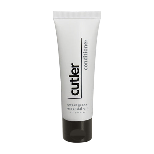 Product shot of the Cutler conditioner. Size 1oz or 30ml. White background.