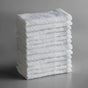 Product shot of healthcare towels in shade white, photo for wholesale supplier for healthcare, hotels and hospitality.
