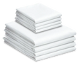 130 Thread count bed sheet set in white color