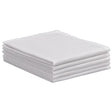 A stack of white 100% cotton Huck towels.