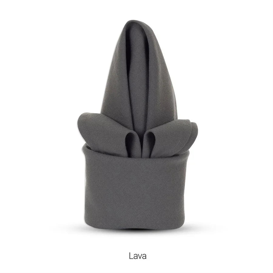 Dark Grey colored polyester napkin for hotels and restaurants.