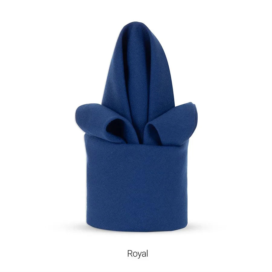 Dark Blue colored polyester napkin for hotels and restaurants.