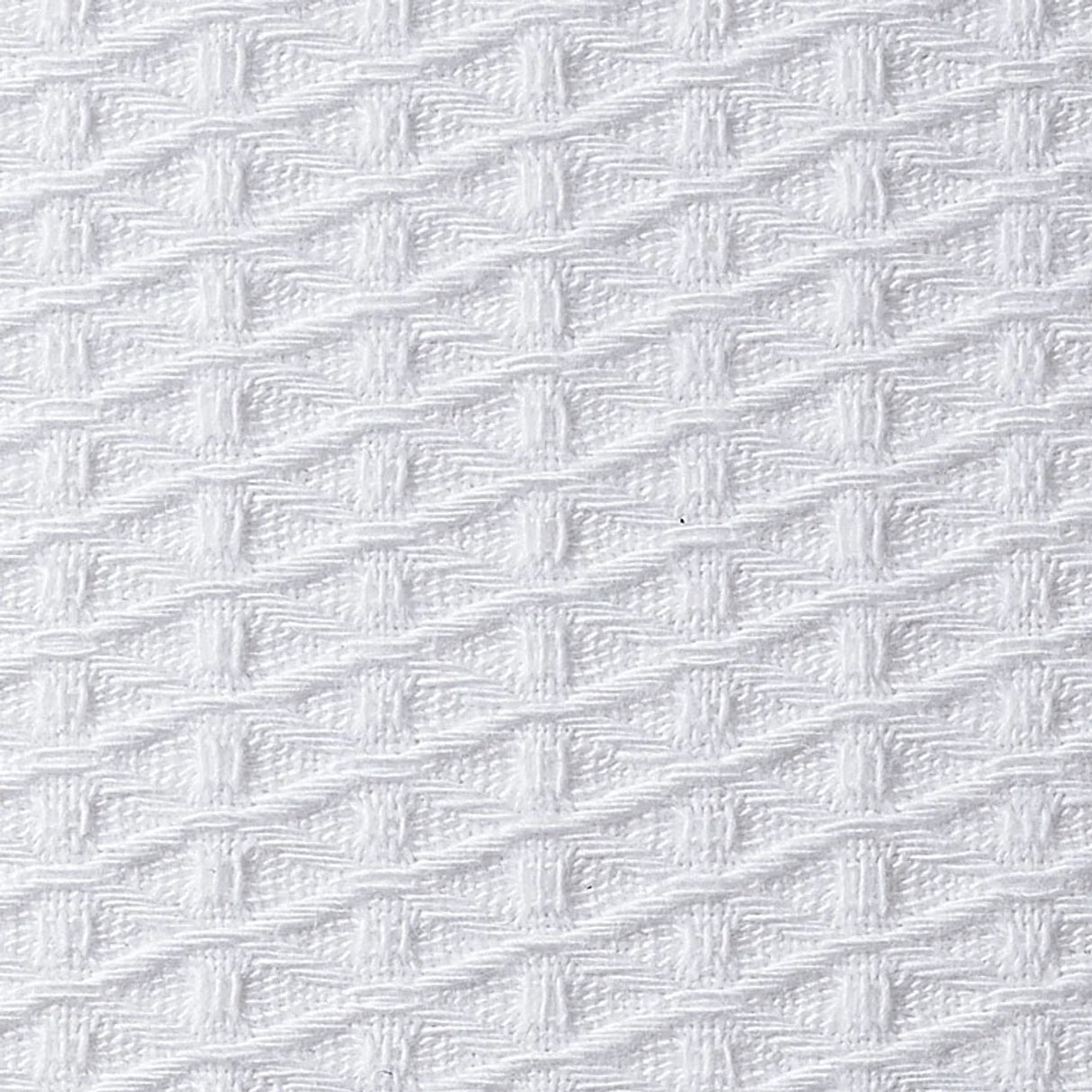 A white kimono bathrobe with a waffle texture, displayed in an open state with a belt tied around the waist.