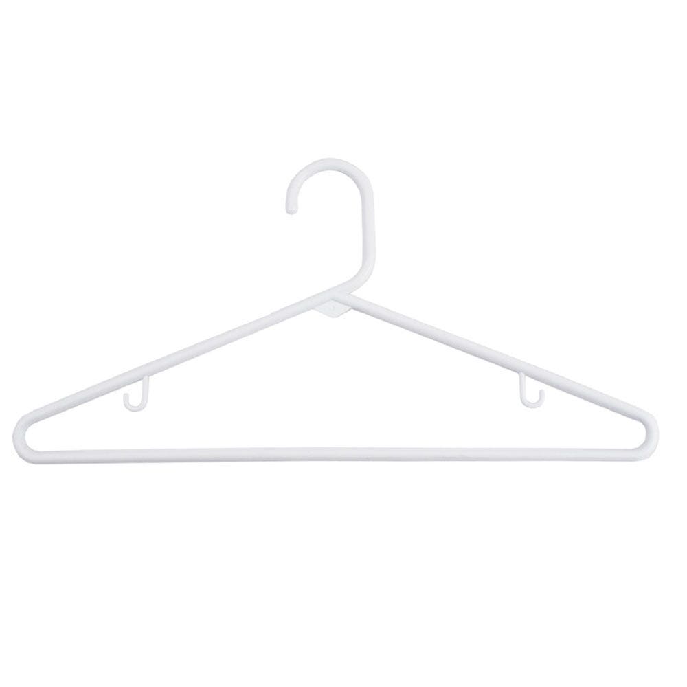 White hanger on a white background