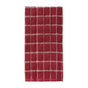 box pattern red kitchen towels