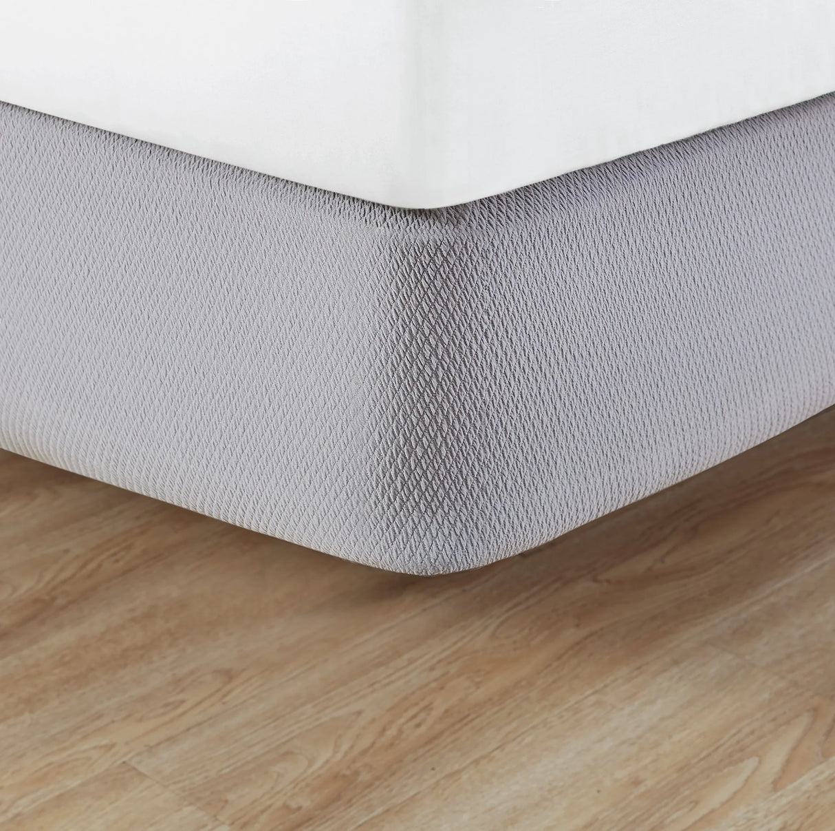 Light grey box spring wrap