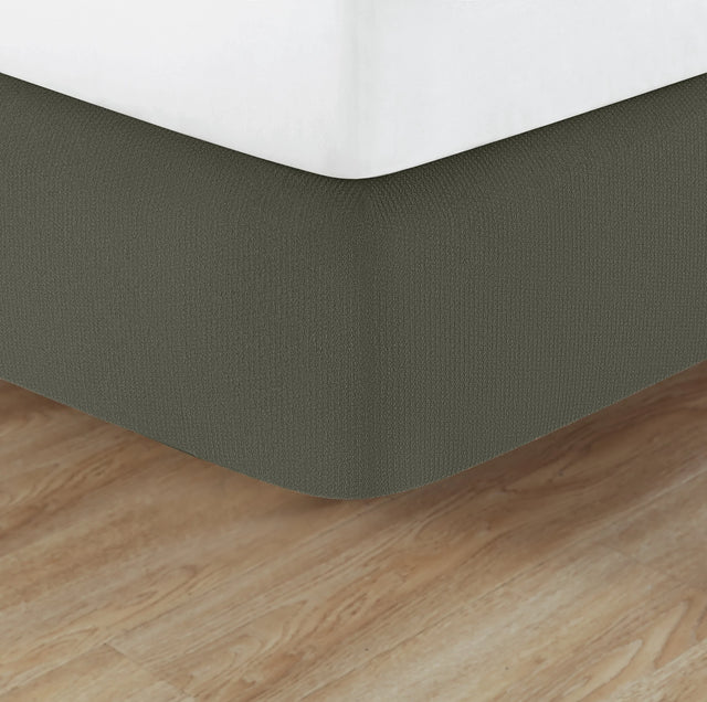 Muted green box spring wrap