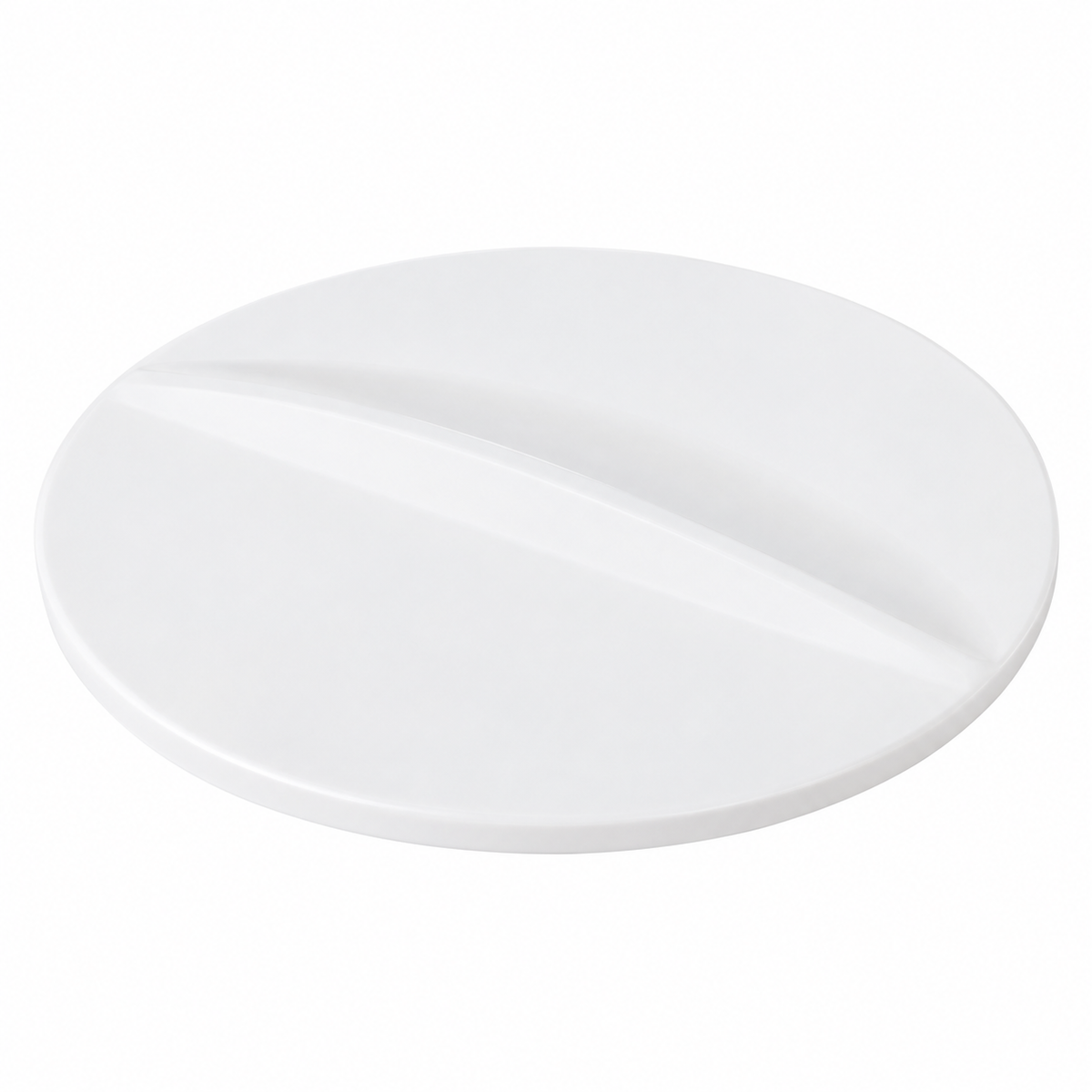Pictured: Eco Contour Ice Bucket lid in the shade "White" against a white background.