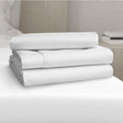 white bed sheets