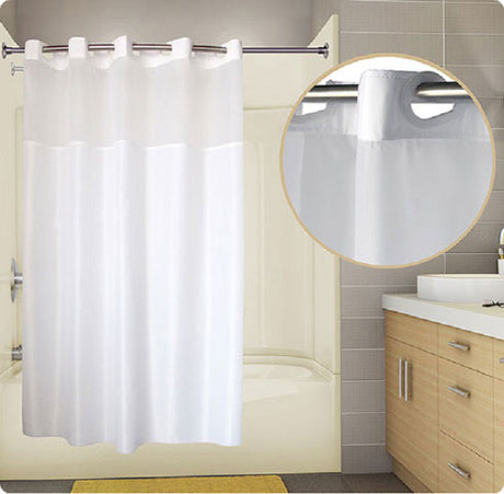 Pre-Hooked Allure Shower Curtain