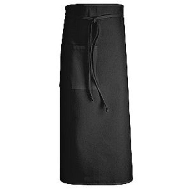 Bistro Apron Black, 28" x 32" with Rectangular Pocket