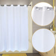 Pre-Hooked Waffle View Shower Curtain