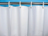 36x72 San Suede Shower Curtain,10 Gauge Vinyl- White