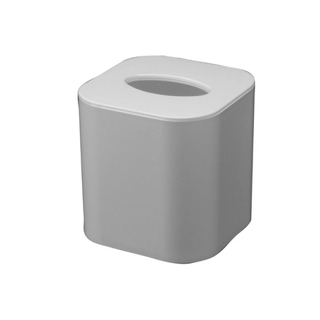 Gray tissue box on a white background