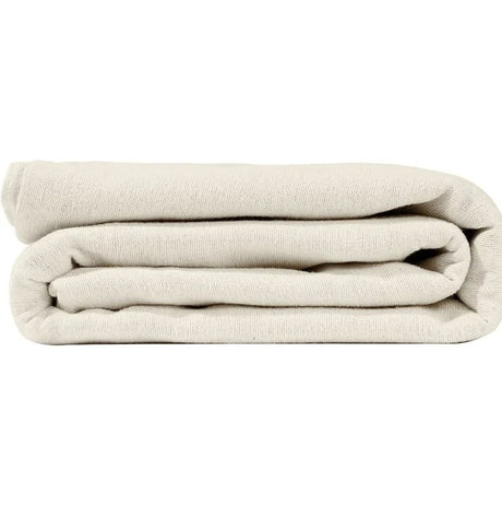 textured off white blanket for hospitality and hotel wholesale supplier. product shot.