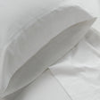 Close-up of Blackfin white bedding by Boston Textile