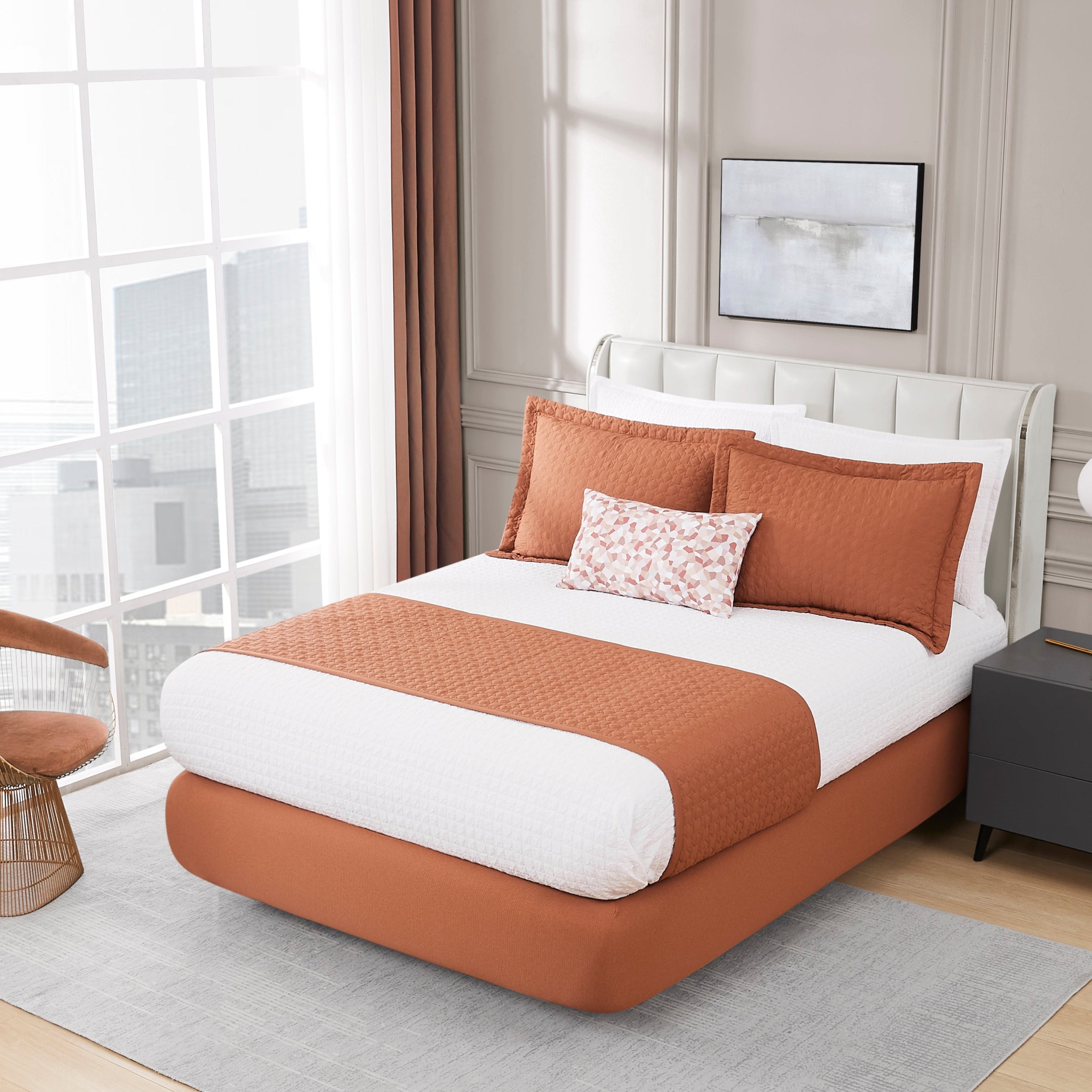 Casino Quilted Bed Scarf & Shams
