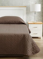 CozyCare DESIGNS Bedspread, Twin, Cocoa