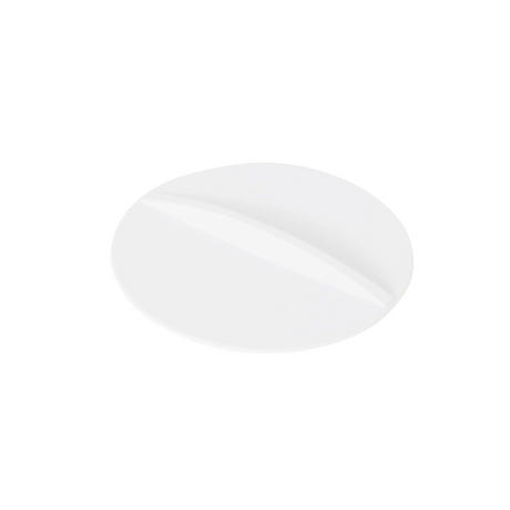 White ceramic plate on a white background