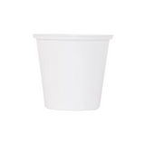 White ice bucket liner on a white background