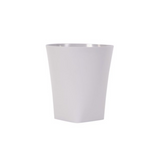 White trash bin on a white background