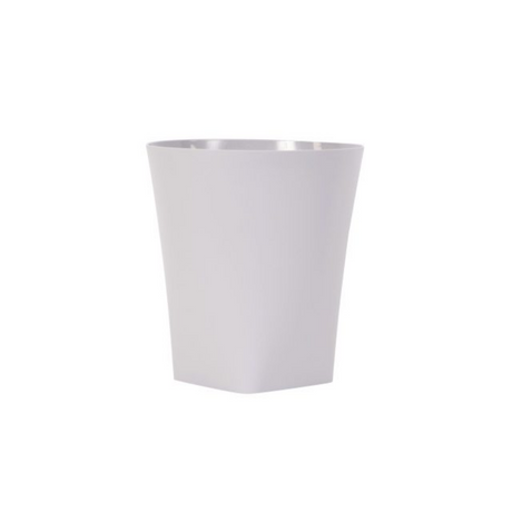 White trash bin on a white background