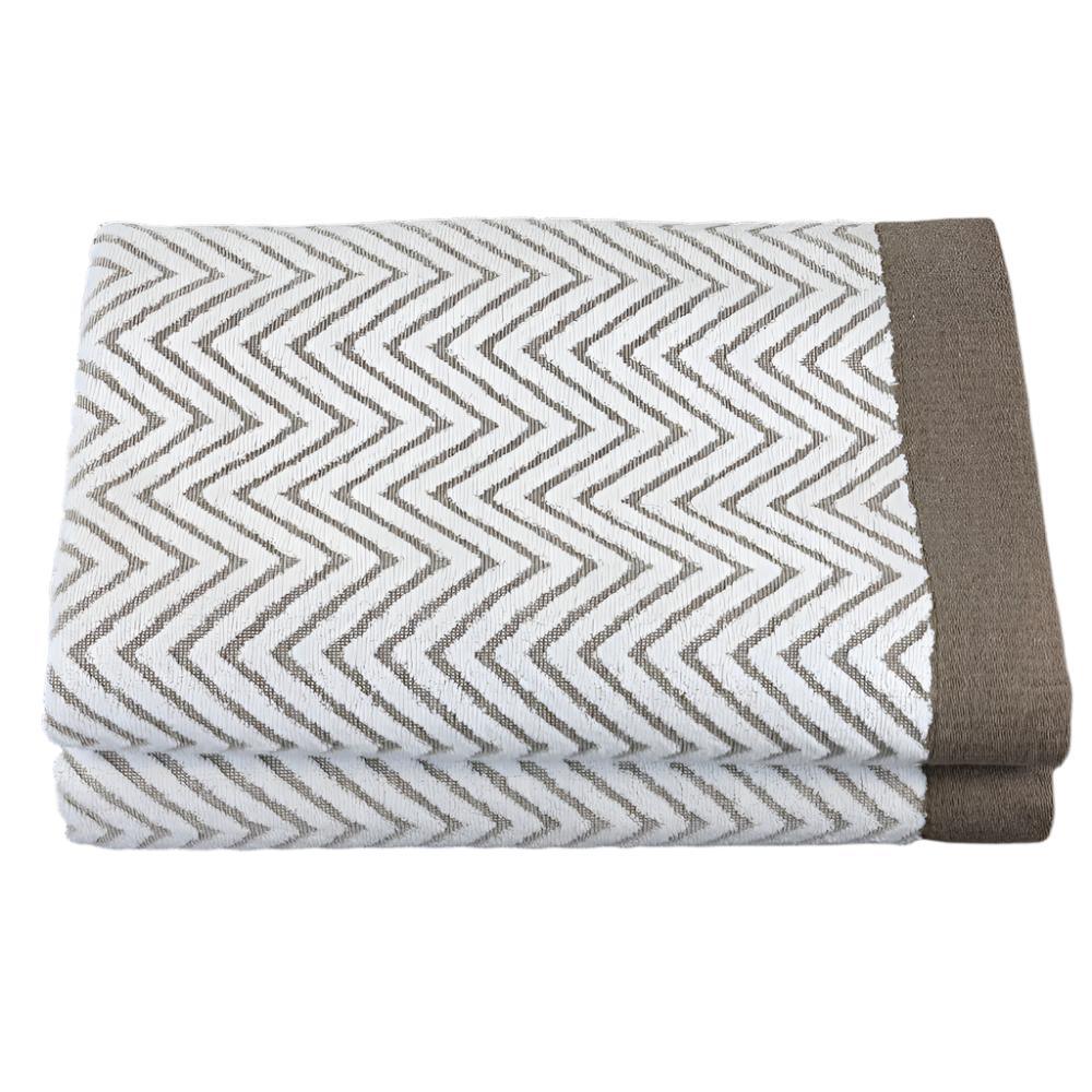 Fibertone Chevron Jacquard Pool Towels by 1888 Mills