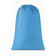 Pictured: Impervious Laundry Bag with Drawstring against a white background. This bag is in the shade "Persian Blue".