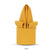 Yellow gold colored polyester napkin for hotels and restaurants.