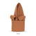 Light brown colored polyester napkin for hotels and restaurants.