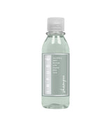 Clear bottle with a white cap on a white background
