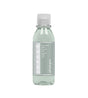 Clear bottle with a white cap on a white background