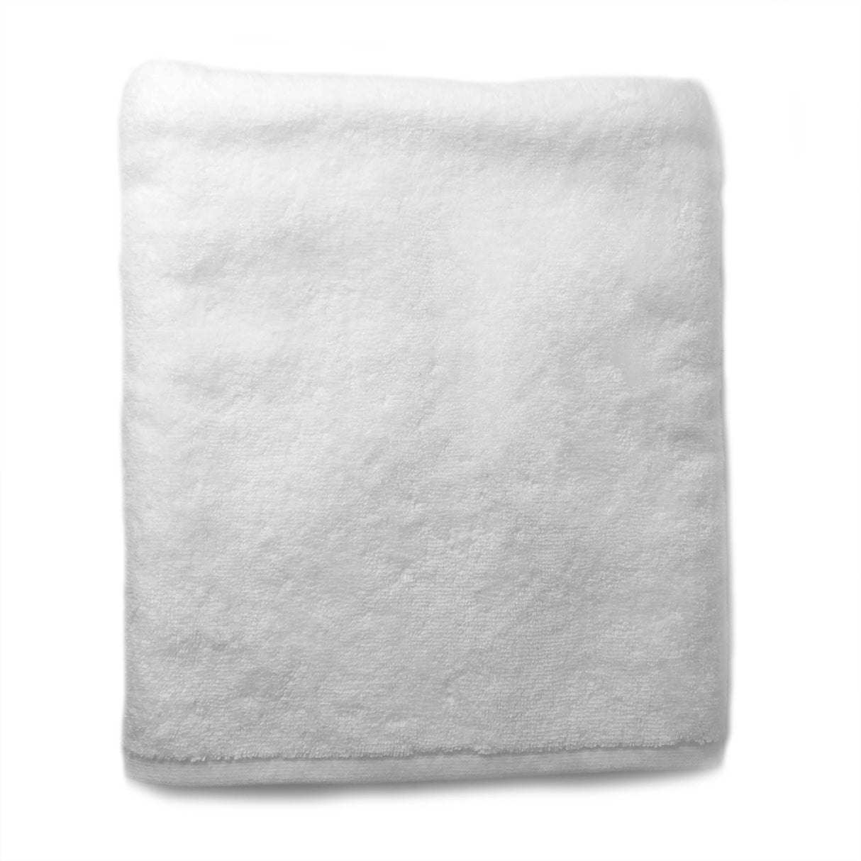 Gray towel on a white background