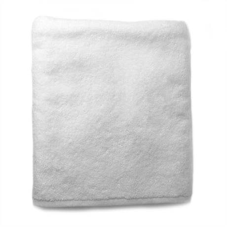 Gray towel on a white background