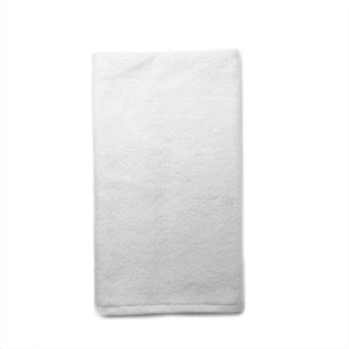 White towel on a white background