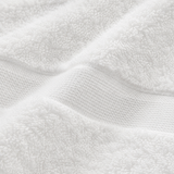 Close-up of white fabric texture