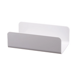 White rectangular object on a white background