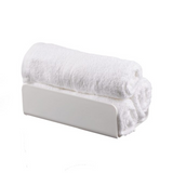 White towel on a white background