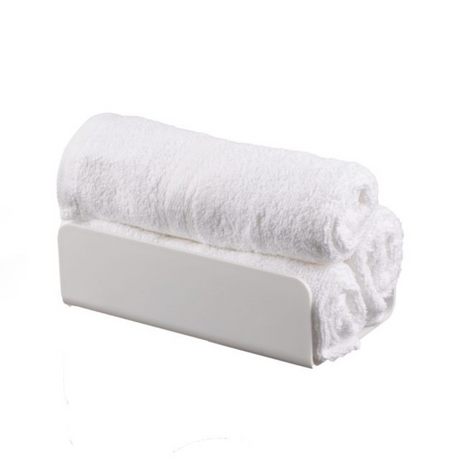 White towel on a white background