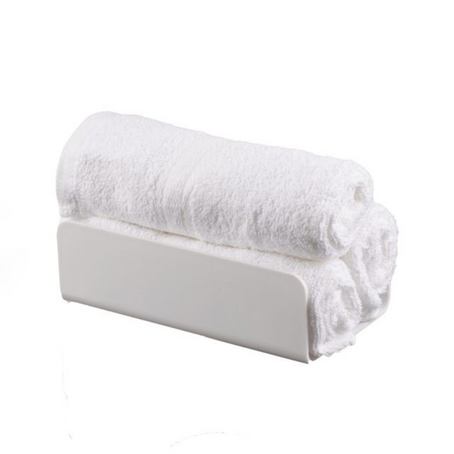 White towel on a white background