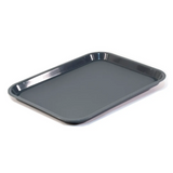 Gray baking tray on a white background