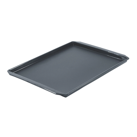 Rectangular baking tray on a white background