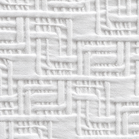 Pictured: Extreme closeup of the Rattan Pucker Jacquard Top Sheet so that you can see the texture from the basket-weave design.