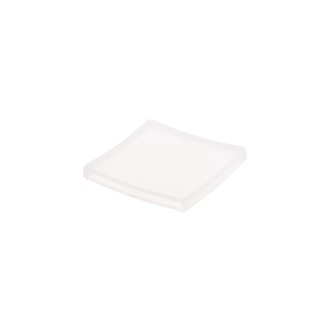 White square plate on a white background