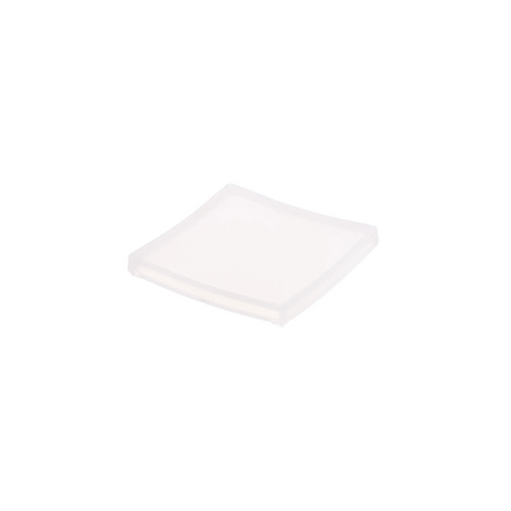 White square plate on a white background