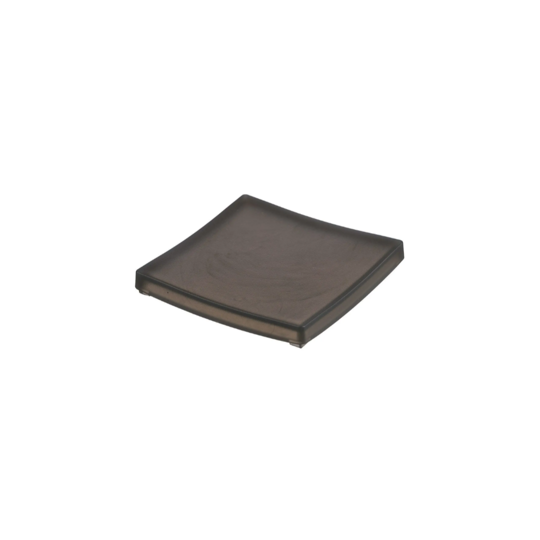 Black square object on a white background