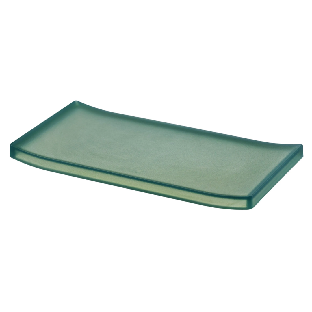 large amenity tray in green.